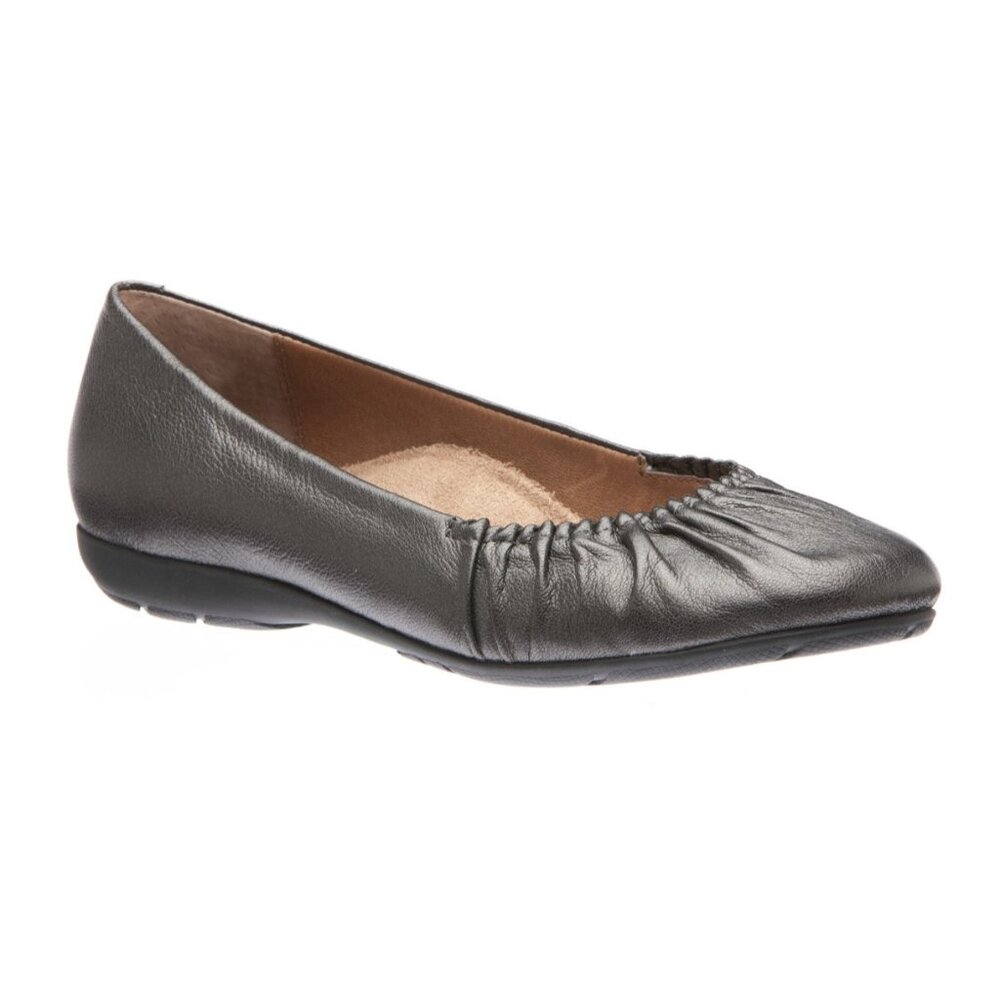 Abeo Bio Systems Metatarsal Ballet Flats Taylin Leather ANTHRACITE Sz 9 NIB $120